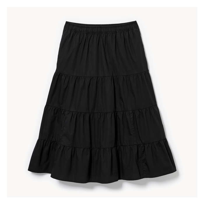 Women's Tiered Midi Skirt